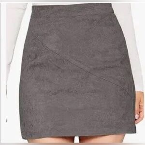 Mango Gray Mini Skirt